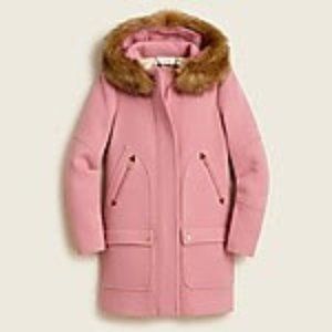 J. Crew Chateau Parka Warm Rose (Size 8)